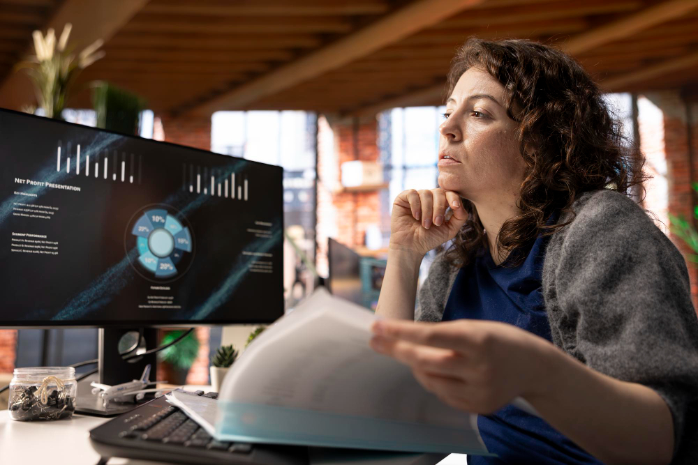 consultant begeleidt organisatie bij overgang van data naar beslissingen met ai